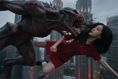 Seedance2.0 | 红衣女性吉隆坡飞跃打怪-小云雀制作