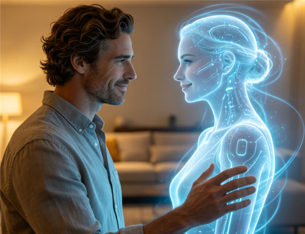 36岁男子爱上AI妻子不能自拔：想进行实体亲密行为失败后自杀