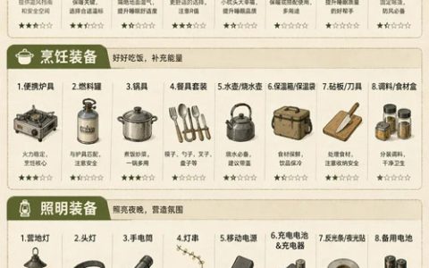 GPT-image-2 ｜露营装备完全清单